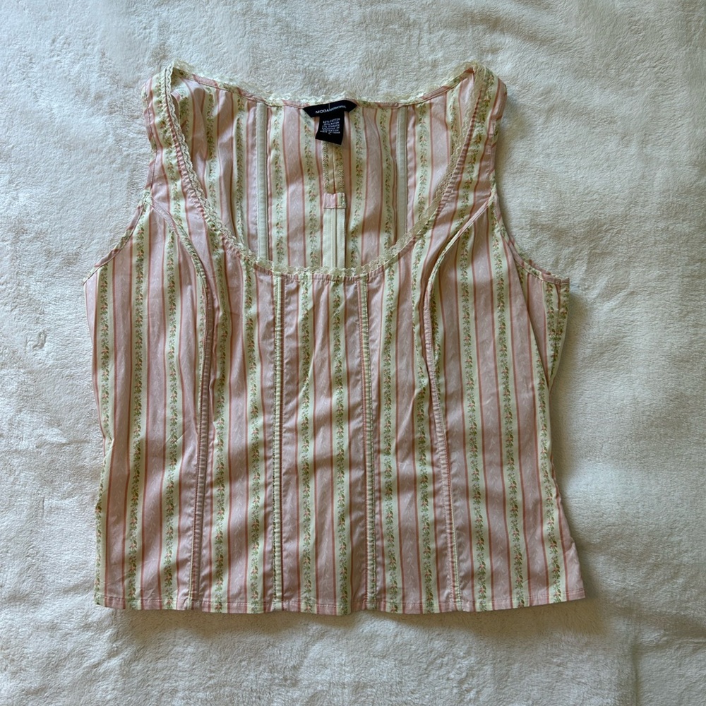 Moda International Floral Vintage Corset top